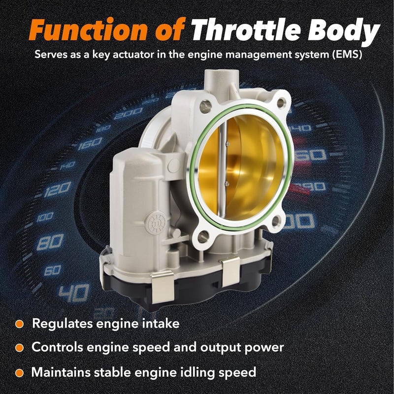 BasaltAuto Electronic Throttle Body 12577029, 12609500 Compatible for Chevy Chevrolet Impala Malibu Equinox Uplander, Buick Lucerne Terraza, Pontiac G6 Montana Torrent, Saturn Aura Vue 3.4L 3.5L 3.9L - Image 4